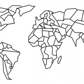 Mapa sveta nástenná 110 cm