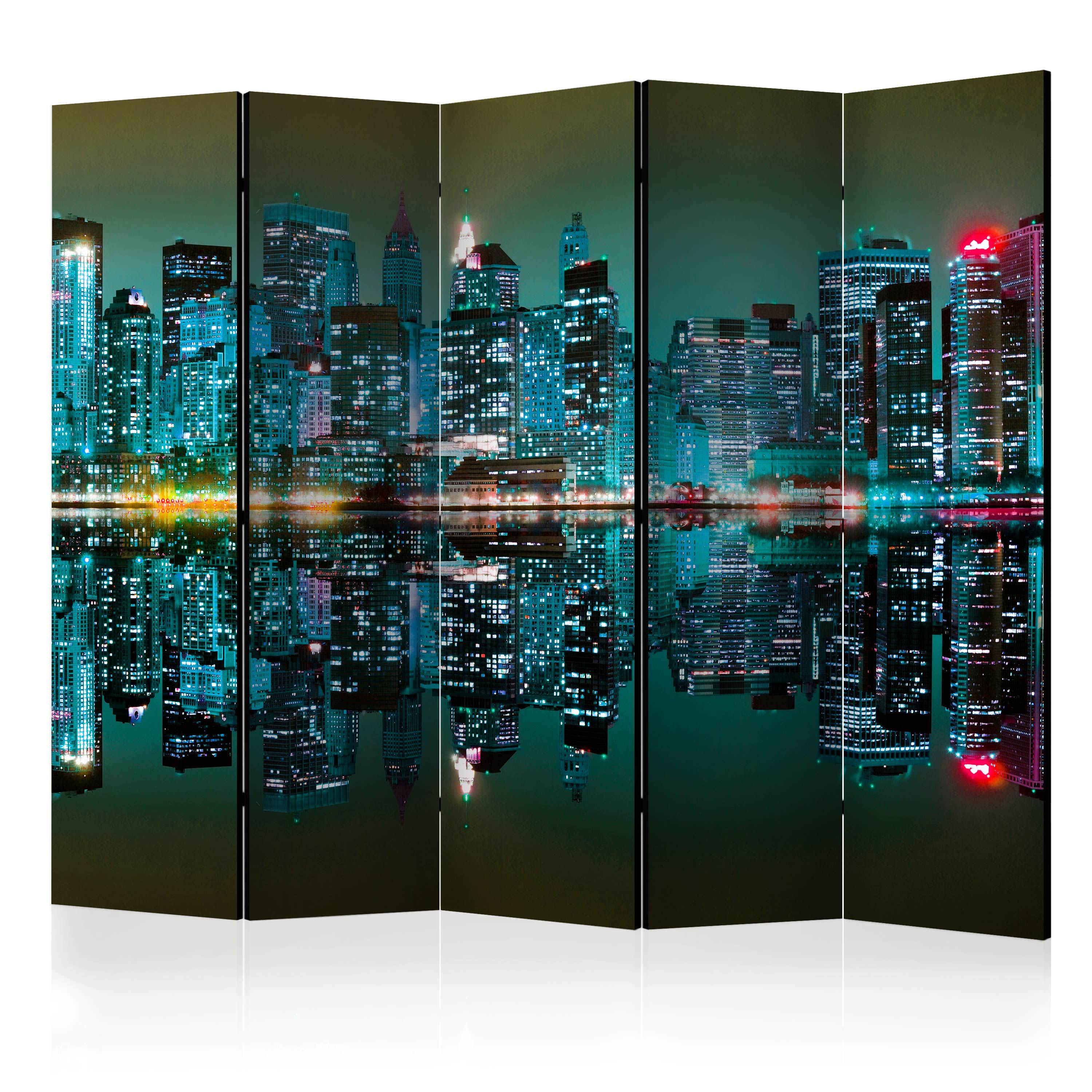 Artgeist Paraván - Gold reflections - NYC II [Room Dividers]