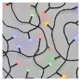 EMOS LED vánoční řetěz, 50 m, venkovní i vnitřní, multicolor, časovač D4AM06