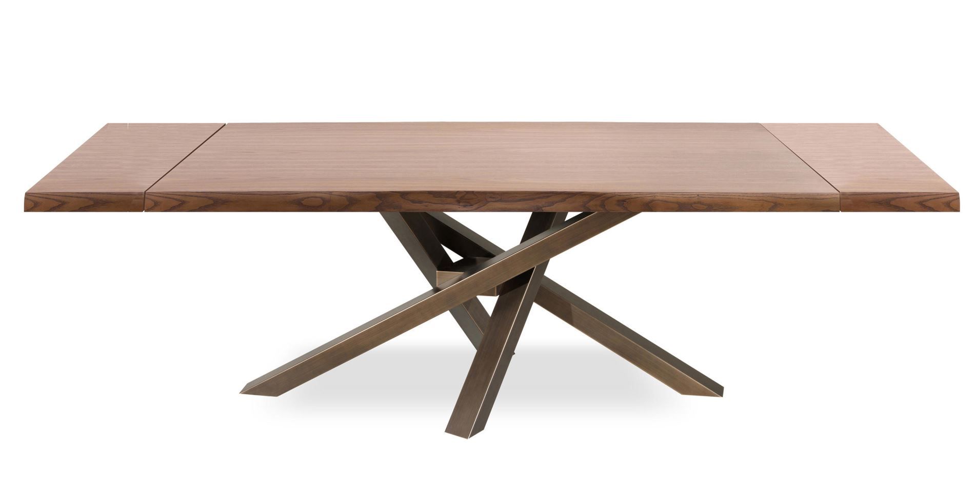 RIFLESSI - Rozkladací stôl SHANGAI s drevenou doskou (50 mm)