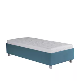 Jednolôžková posteľ 90 cm Blanár Neptun (modrá) (s roštom a matracom Nelly)
