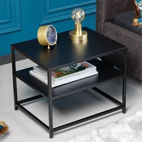 Dizajnový odkladací stolík Damaris 50 cm čierny