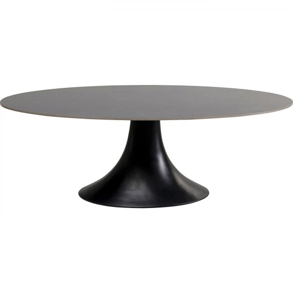 KARE Design Kulatý jídelní stůl Grande Possibilita - černý, 220x120cm