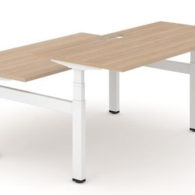 NARBUTAS - Elektricky nastaviteľný dvojmiestny stôl MOTION 160x168 - 3 segmentová podnož