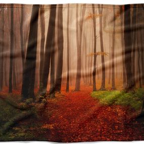 Deka Les na jeseň (Rozmer: 200 x 140 cm, Podšitie baránkom: NE)