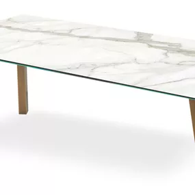 RIFLESSI - Stôl TREBLE s keramickou obdĺžnikovou doskou