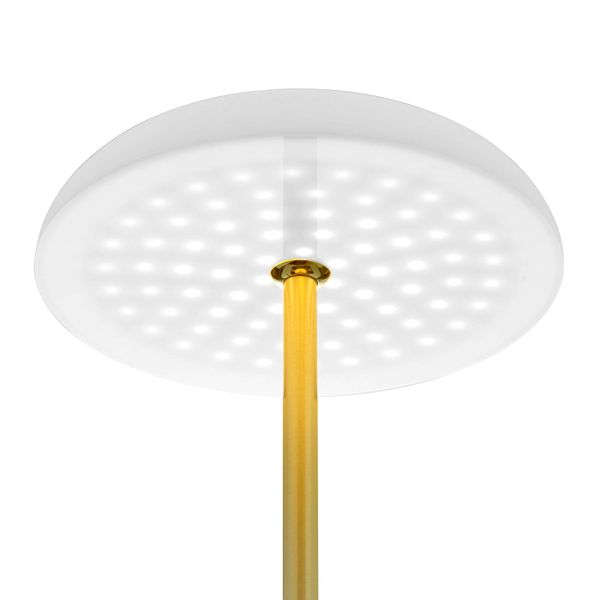 BANKAMP Vanity stolná LED dotykový stmievač mosadz, Obývacia izba / jedáleň, kov, sklo, 24W, K: 40cm