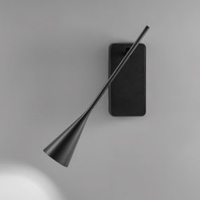 Bover Skybell Plus A01 nástenné LED stmievač + USB, Obývacia izba / jedáleň, hliník, železo, 4.2W, L: 8 cm, K: 32cm