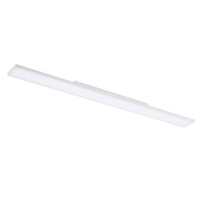 EGLO Stropné LED svetlo Turcona, 120 x 10 cm, Obývacia izba / jedáleň, oceľ, plast, 20W, P: 120 cm, L: 10 cm, K: 6cm
