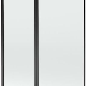 MEXEN - Flip vaňová zástena 1-krídlo 120 x 150 cm, čierna vzor, čierna 894-120-101-70-70