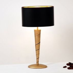 Holländer Stolná lampa Innovazione zo železa – zlatá, Obývacia izba / jedáleň, kov, E27, 60W, L: 26 cm, K: 60cm