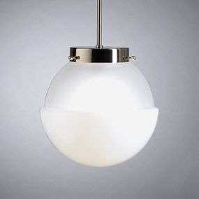 TECNOLUMEN HMB 29 závesná lampa opálové sklo 25 cm, Obývacia izba / jedáleň, opálové sklo, kov, E27, 75W