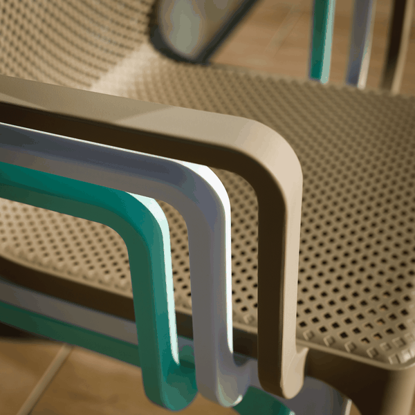 Stohovateľná stolička, biela/plast, FRENIA
