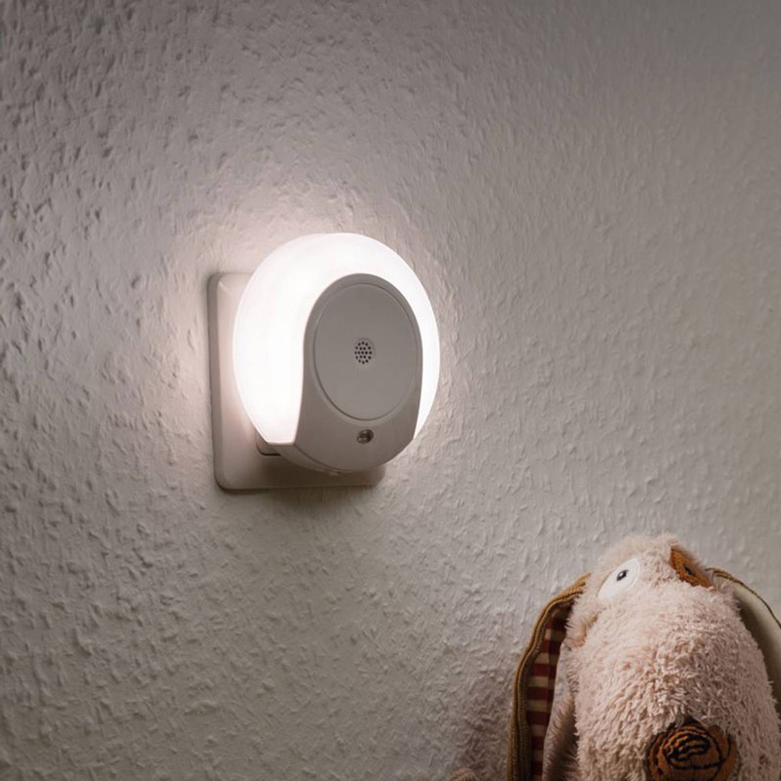 Paulmann Horby nočné LED svetlo so snímačom hluku, Detská izba, plast, 0.4W