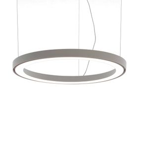 Artemide Ripple závesné LED svetlo ovl. apl. Ø70cm, Obývacia izba / jedáleň, teplovodivý plast, 50W, K: 3cm