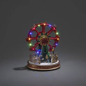 Konstsmide Christmas Stolová dekorácia Ruské kolo farebné diódy a hudba, plast, 0.06W, L: 21 cm, K: 29cm