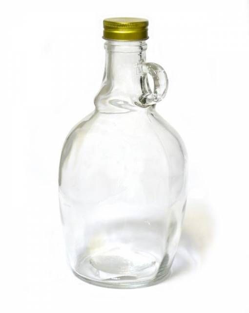 Kinekus Fľaša s uzáverom + s uškom sklenená 1l GALON