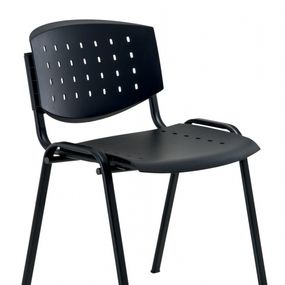 ALBA konferenčná plastová stolička LAYER-BLACK 27