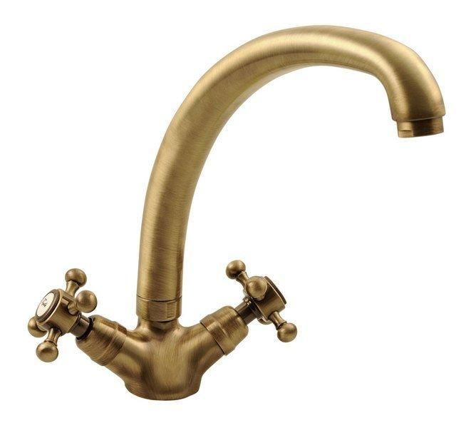 SAPHO SAPHO - ANTEA stojánkova drezová batéria s vysokou hubicou, výška 265mm, bronz 3116