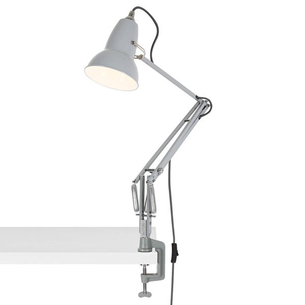 Anglepoise Original 1227 upínacia lampa sivá, Pracovňa / Kancelária, hliník, oceľ, E14, 3W, K: 50cm