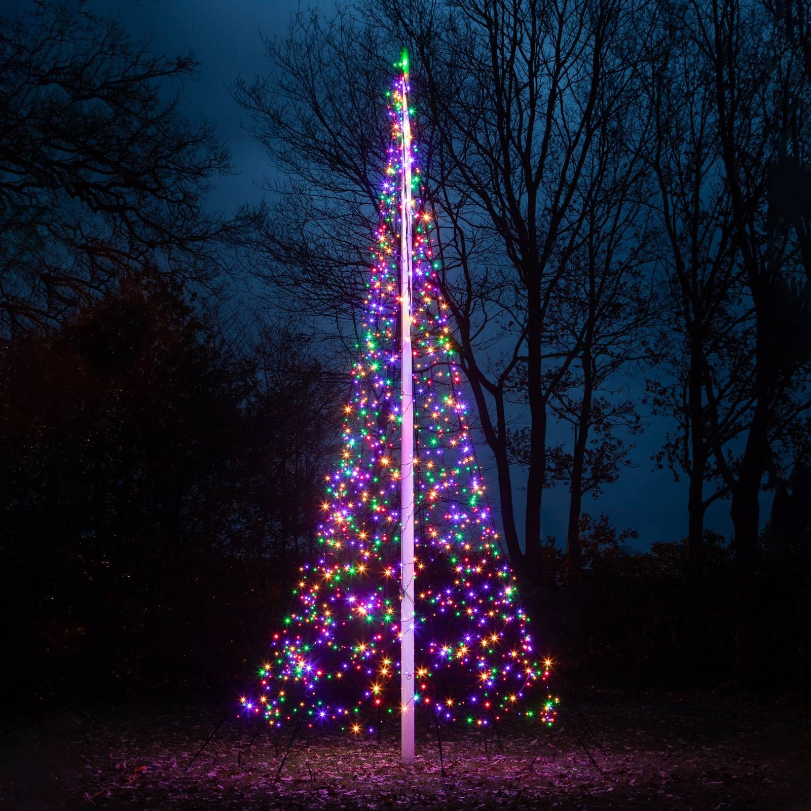 Fairybell Vianočný stromček bez stĺpa, 6 m, elastický pás z tkaniny, K: 600cm