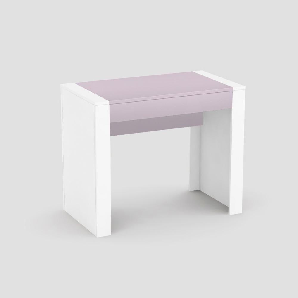 Drevona, PC stôl, REA JAMIE-R, biela