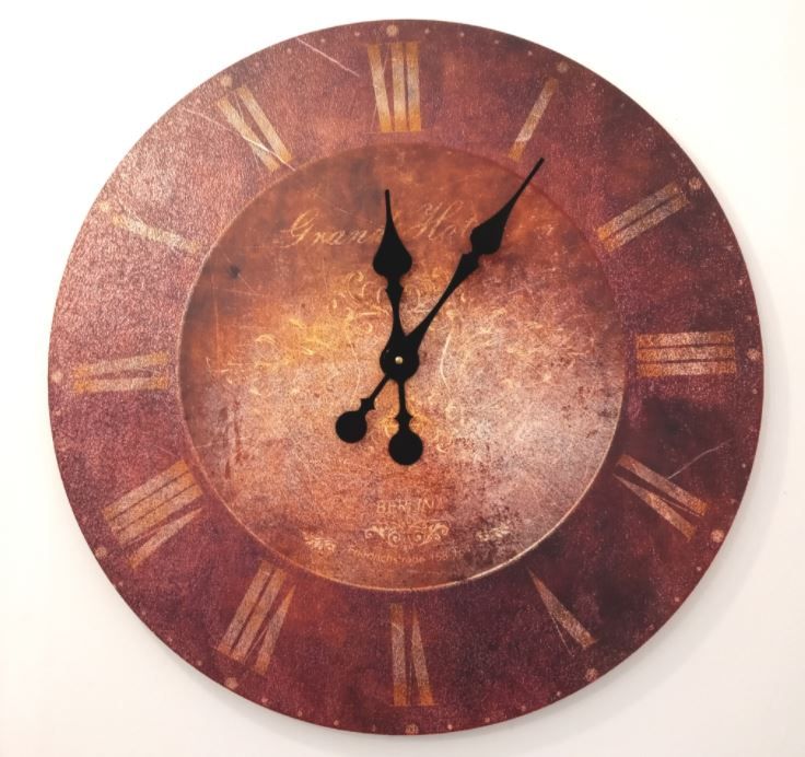 Metal Dekor nástenné hodiny Relic, priemer 60 cm