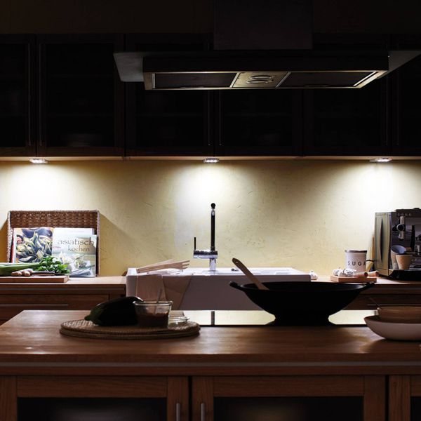Hera Vzhľad ušľachtilej ocele podhľadové LED Slim Pad F, Kuchyňa, plast, 5W, Energialuokka: G, P: 18 cm, L: 7 cm, K: 1.1cm