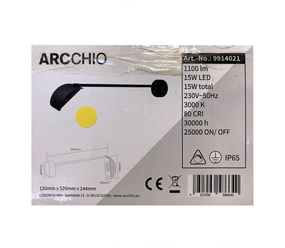 Arcchio - LED Vonkajšie nástenné svietidlo GRAYSON LED/15W/230V IP65