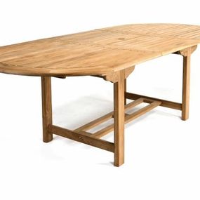 Garthen 1093 Rozšíriteľný záhradný stôl z tíkového dreva, 170 - 230 cm