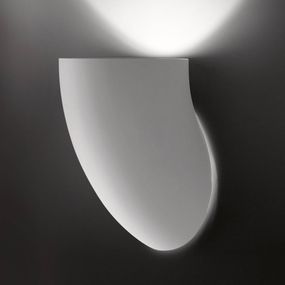 Martinelli Luce Gomito – biele nástenné svietidlo, Obývacia izba / jedáleň, živica, E27, 10W, L: 12.5 cm, K: 20cm