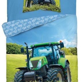 DomTextilu Detské obliečky s motívom traktora svietiace v tme 70x80 cm 23971-143512