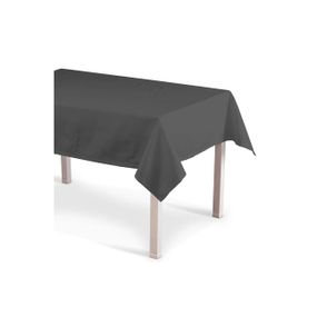 Dekoria Obrus na stôl obdĺžnikový, sivá, 130 × 250 cm, Quadro, 136-14