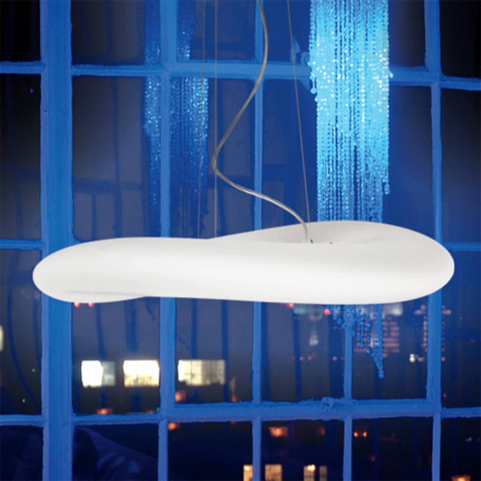Stilnovo Mr. Magoo – LED závesné svietidlo DALI 76 cm, Obývacia izba / jedáleň, plast, kov, 32W, K: 13cm