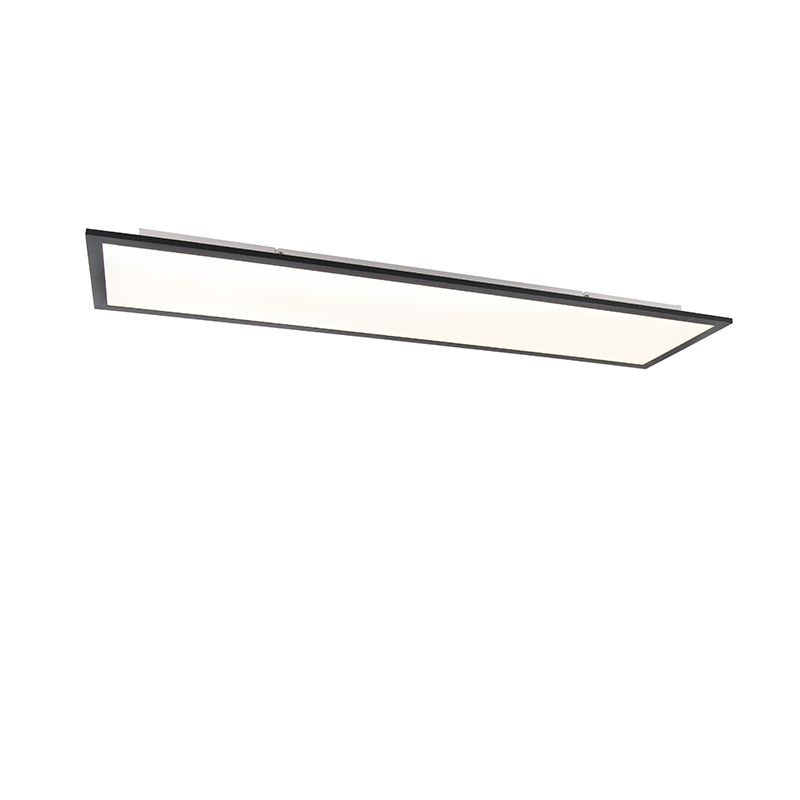 Moderné stropné svietidlo čierne s LED 120 cm - Liv