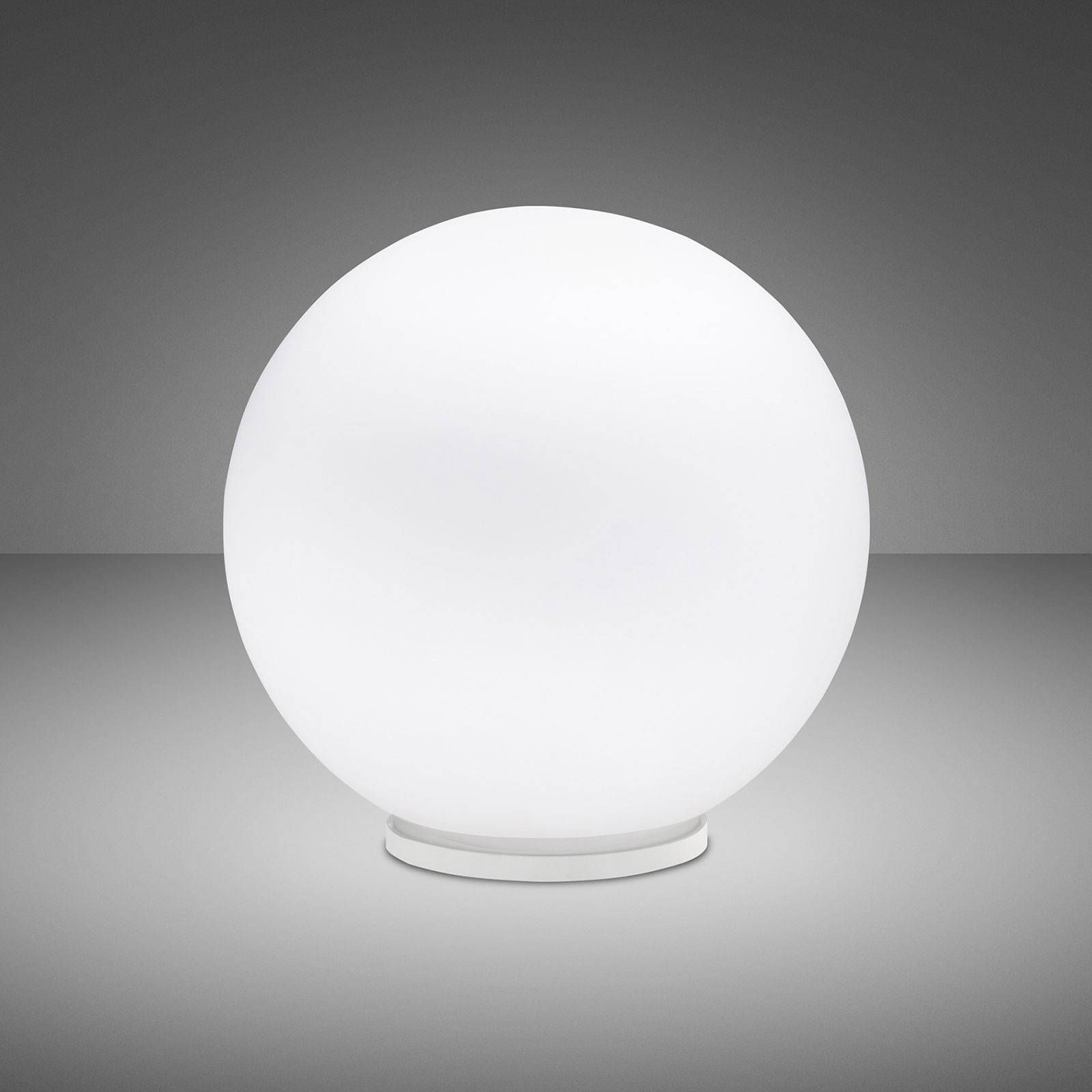 Fabbian Lumi Sfera stolná lampa, ležiaca, Ø 35 cm, Obývacia izba / jedáleň, sklo, plast, E27, 22W, K: 35cm