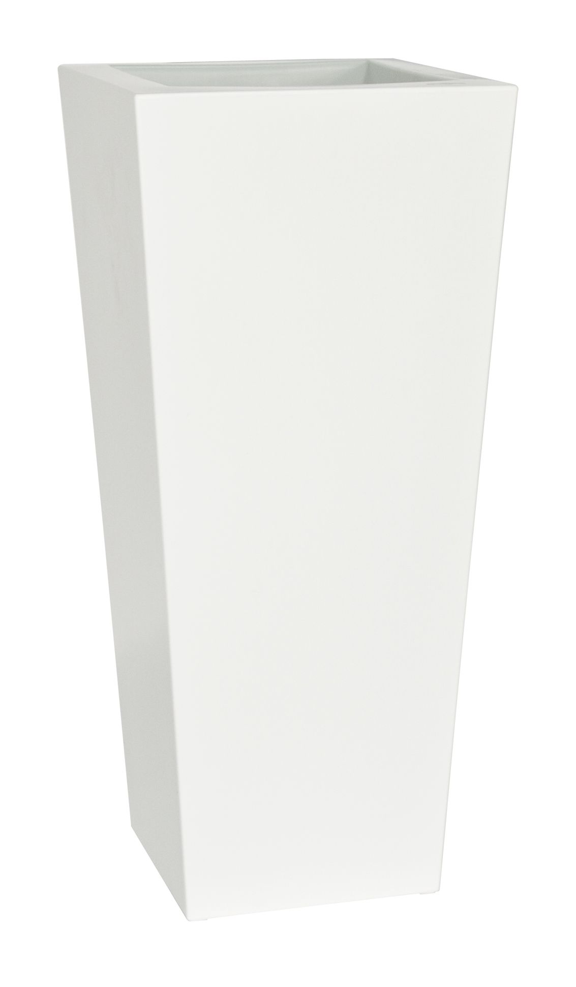 Plust - Dizajnový kvetináč KIAM lesklý, 35 x 35 cm - biely