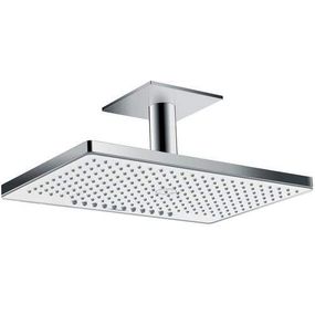 HansGrohe Rainmaker Select - Hlavová sprcha 460, 2 prúdy, sprchové rameno 100 mm, biela/chróm 24004400