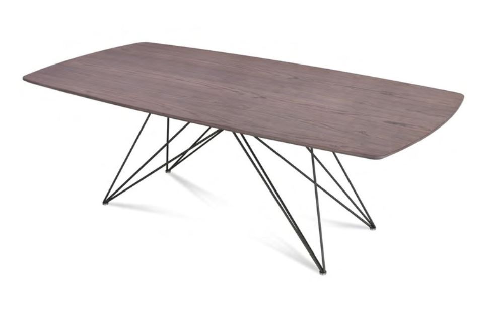 RIFLESSI - Stôl PEGASO s drevenou doskou (30 mm)