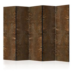 Paraván Copper Chic Dekorhome 225x172 cm (5-dielny)