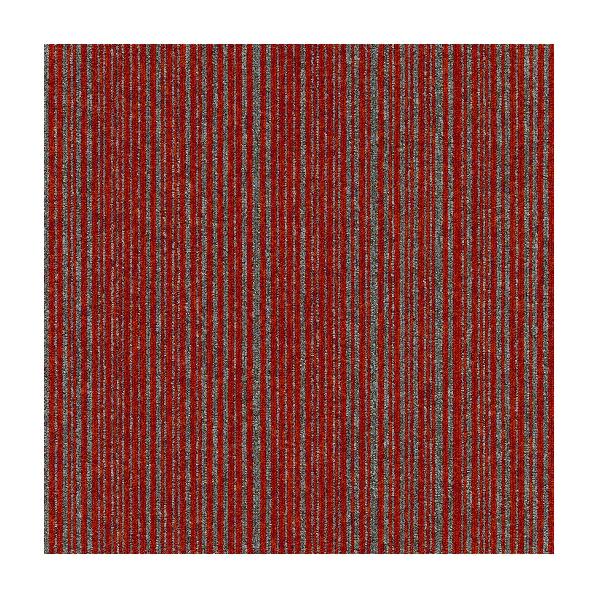 Kobercový štvorec Coral Lines 60380-50 červeno-šedý - 50x50 cm