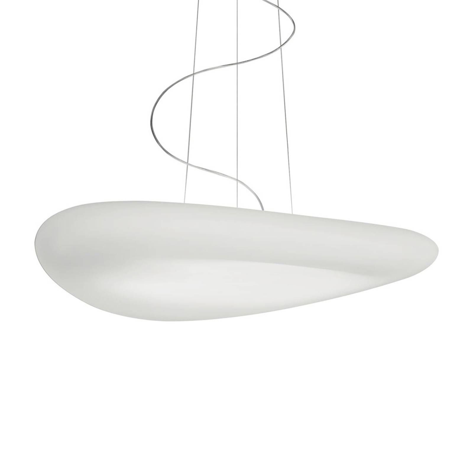 Stilnovo Závesné LED svietidlo Mr. Magoo 52 cm teplá biela, Obývacia izba / jedáleň, polyetylén, hliník, 23W, K: 10.2cm