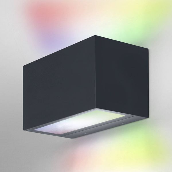 LEDVANCE SMART+ WiFi Outdoor Brick Wide tmavosivá, hliník, polykarbonát, 14W, L: 14.5 cm, K: 8.5cm