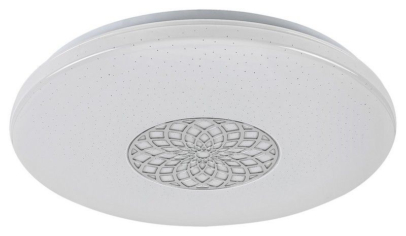 Rabalux 5364 LED stropnica Ophelia 1x24W | 2000lm | 3000-6500K | RGB - stmievateľné, diaľkové ovládanie, časovač, nočné osvetlenie,Wi-Fi, hviezdny efekt, chróm, biela