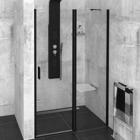 POLYSAN - ZOOM LINE BLACK sprchové dvere 1300mm, číre sklo ZL1313B