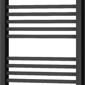 MEXEN - Plutón vykurovací rebrík/radiátor 1450 x 600 mm, 826 W, čierna W106-1450-600-00-70