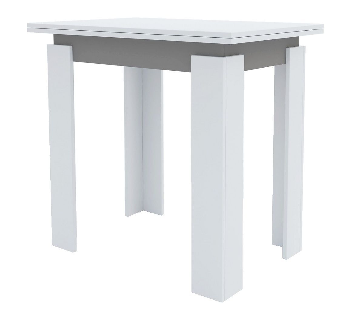 LILY rozkladací jedálenský stôl, biela-antracit 