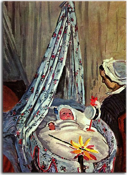 Obraz Claude Monet - Jean Monet in the Craddle zs17742