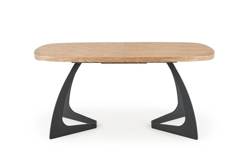 Halmar VELDON rozkladací stôl, doska - dub prírodný, nohy - čierne