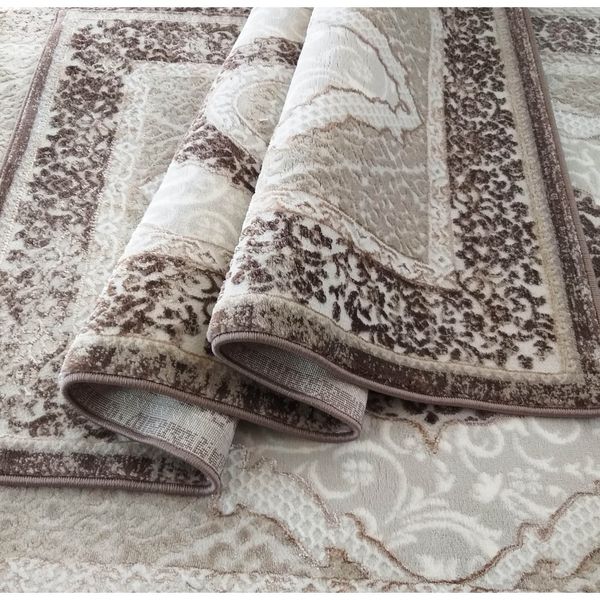 DomTextilu Exkluzívny koberec hnedej farby vo vintage štýle 54492-234186